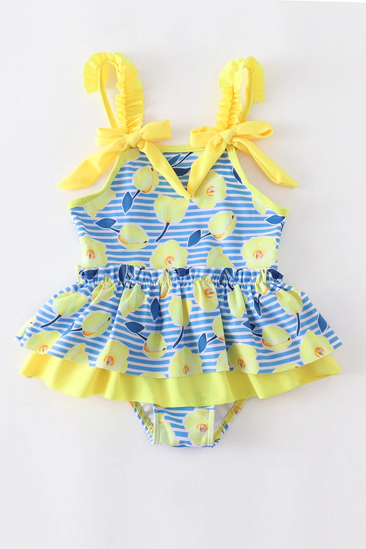 “Lemon Roses” 1-Pc. Swimsuit