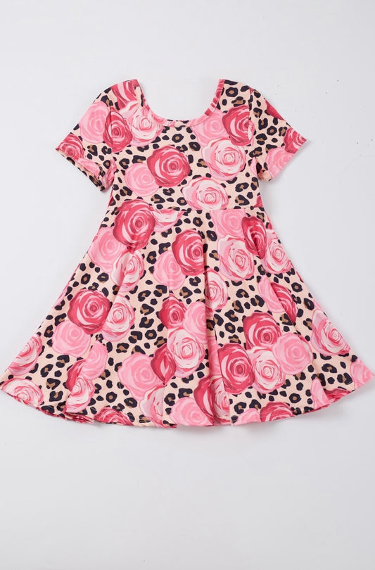 “Leopard Rose” Dress