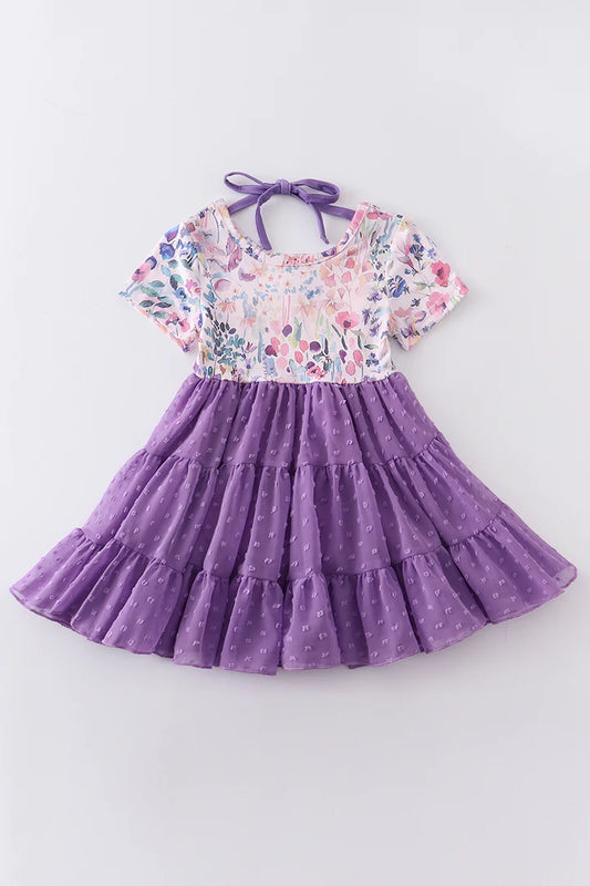 “Where The Wildflowers Grow” Ruffle Tulle Dress